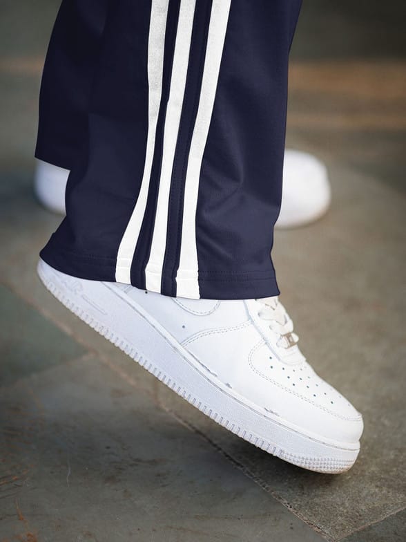 Classic Sports Track Pants for Men Men's Track Pants with White Side Stripes Men's Regular Fit Striped Track Pants Navy blueTraining Track Pants for Everyday Wear - Image 5